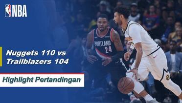 NBA | Cuplikan Pertandingan: Nuggets 110 vs Trailblazers 104 | 2019 NBA Preseason