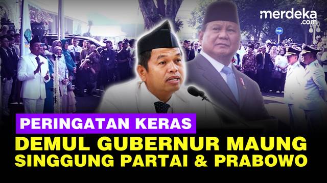 Lantik Bupati Tasik, Momen Dedi Mulyadi Sebut Gubernur Maung Singgung Simbol Partai & Prabowo