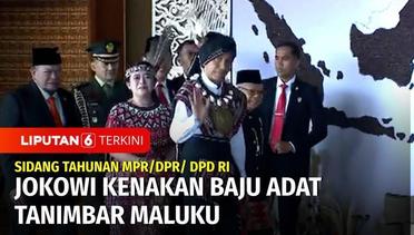 Hadiri Sidang Tahunan MPR RI, Presiden Jokowi Kenakan Baju Adat Tanimbar Maluku | Liputan 6
