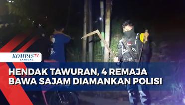 Hendak Tawuran, 4 Remaja Bawa Sajam Diamankan Polisi!