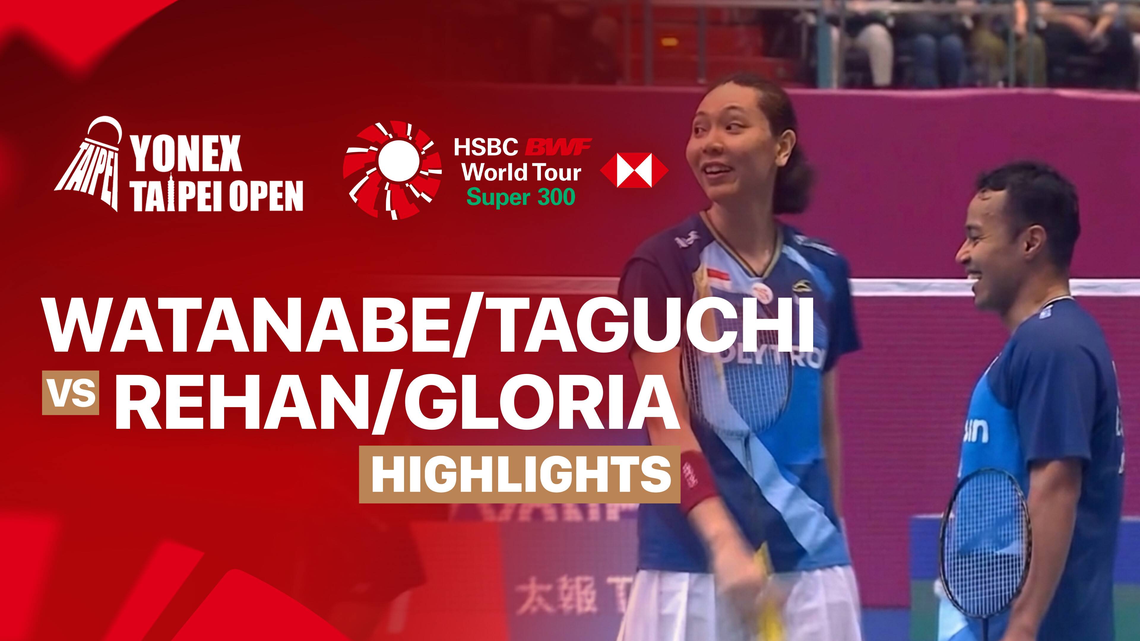 Yuta Watanabe/Maya Taguchi (JPN) vs Rehan Naufal Kusharjanto/Gloria Emanuelle Widjaja (INA) - Mixed Doubles Semi Finals | YONEX Taipei Open 2026