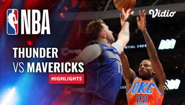 Oklahoma City Thunder vs Dallas Mavericks - Highlights | NBA Regular Season 2023/24