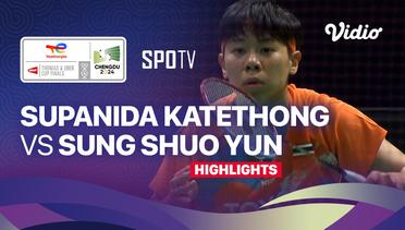 Supanida Katethong (THA) vs Sung Shuo Yun (TPE) - Highlights | Uber Cup Chengdu 2024 - Women's Singles