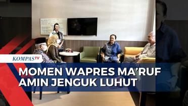 Wakil Presiden Ma'ruf Amin Menjenguk Menko Marves Luhut Binsar di Singapura