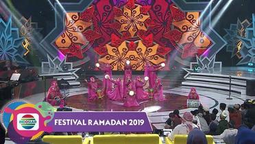 ENERJIK!!Ibu-Ibu Marawis Ar Robbani Grogol Depok 'Sufna Yuna‘ | Festival Ramadan 2019