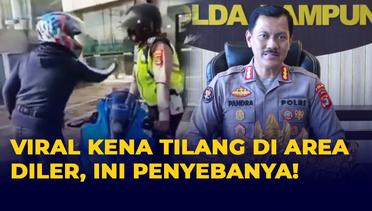 Viral Polisi Tilang Pengendara Di Area Diler, Ini Klarifikasi Polda Lampung