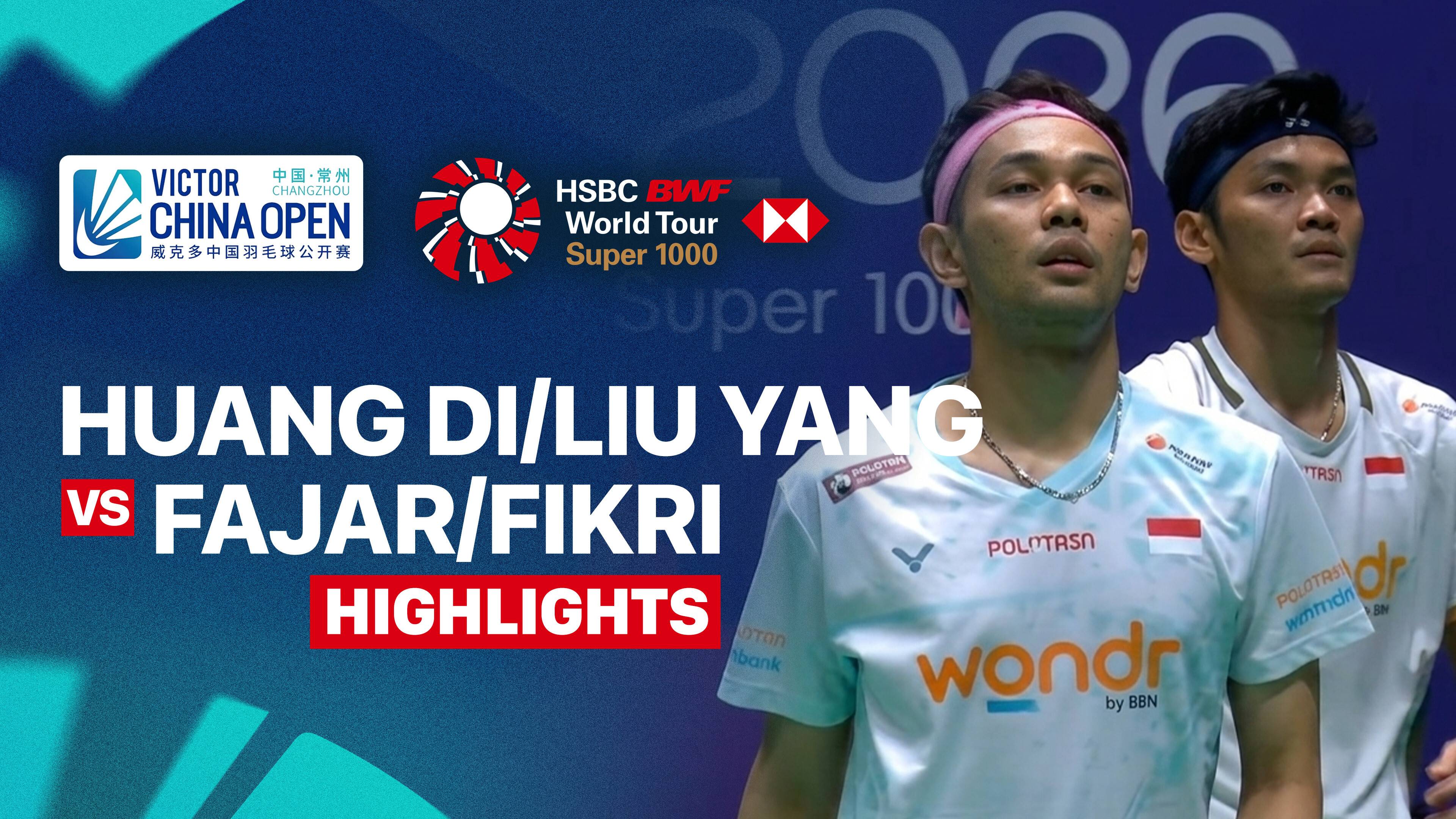 Huang Di/Liu Yang (CHN) vs Fajar Alfian/Muhammad Shohibul Fikri (INA) - Men's Doubles Round of 32 | VICTOR China Open 2026