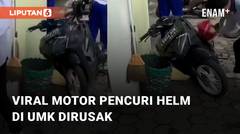 Viral Motor Pelaku Pencurian Helm di Universitas Muria Kudus Dirusak