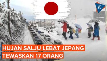 Hujan Salju Lebat di Jepang Tewaskan 17 Orang