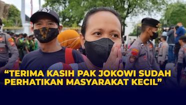 Potret Bahagia Warga Yogyakarta Terima 5000 Paket Sembako dari Jokowi