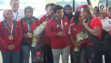 Tim Panjat Tebing Indonesia tiba kembali di Yogyakarta