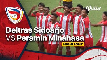 Highlight - Deltras Sidoarjo vs Persmin Minahasa | Liga 3 Nasional 2021/22