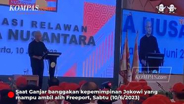 Puji Ganjar Untuk Jokowi, Sebut Berhasil Ambil Alih Freeport Saat Jadi Presiden