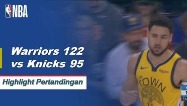 NBA I Cuplikan Pertandingan : Warriors 122 vs Knicks 95