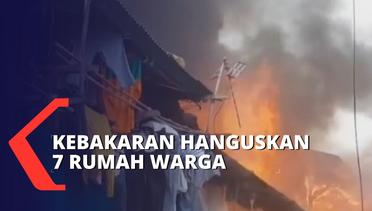 Kebakaran Hanguskan 7 Rumah Warga di Kemayoran Jakarta Pusat, 13 Mobil Damkar Dikerahkan