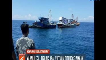 3 Kapal Asing Ditenggelamkan Satgas 115 di Pulau Datok Kalbar - Liputan 6 Pagi