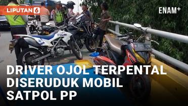 Tertabrak Mobil Satpol PP, Driver Ojol Tewas Jatuh dari Flyover di Jakarta Utara