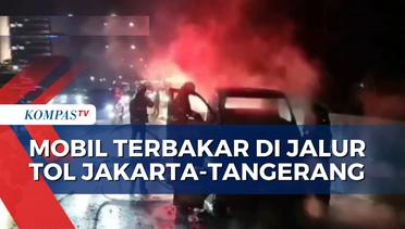Mobil Pikap Terbakar di Tol Jakarta-Tangerang, 3 Orang Berhasil Selamatkan Diri