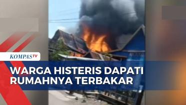 Sebuah Rumah Panggung di Jeneponto Ludes Terbakar saat Ditinggal Pemiliknya Berkebun!