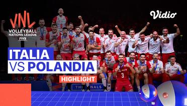 Match Highlights | Tempat Ketiga: Italia vs Polandia | Men's Volleyball Nations League 2022