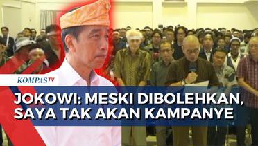 Dikritik Akademisi, Presiden Jokowi Sebut Dirinya Tak Akan Kampanye Meski Dibolehkan