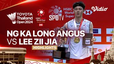 Ng Ka Long Angus (HKG) vs Lee Zii Jia (MAS) - Highlights | Toyota Thailand Open 2024 - Men's Singles Final