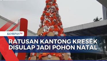 Kreatif, Dosen dan Mahasiswa Universitas Kristen Petra Sulap Keresek Bekas Jadi Pohon Natal!
