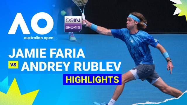 Jamie Faria (POR) vs Andrey Rublev (RUS) - Highlight | Australian Open 2026