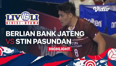 Highlights | Berlian Bank Jateng vs STIN Pasundan | Livoli Divisi Utama Putra 2022