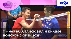Indonesia berhasil meraih emas di pertandingan bulutangkis Hongkong Open 2023 | Moji