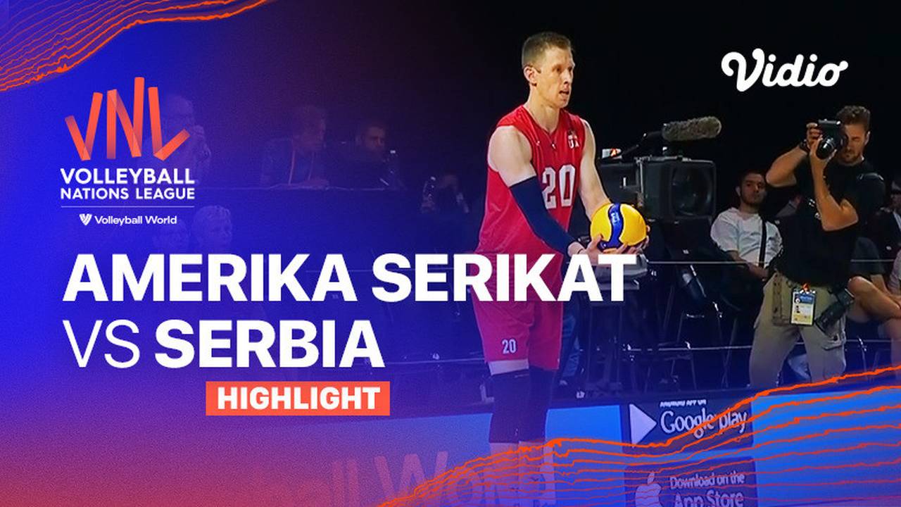 Match Highlights Amerika Serikat vs Serbia Men's Volleyball Nations