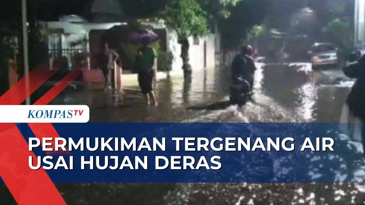 Jakarta Diguyur Hujan Deras, Genangan Air Rendam Permukiman di Kawasan ...