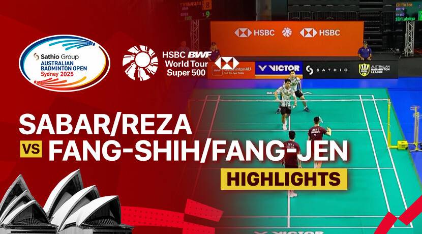 Sabar Karyaman Gutama/Moh Reza Pahlevi Isfahani (INA) vs Fang-Chih Lee/Fang-Jen Lee (TPE) - Men's Doubles Round of 16 | SATHIO GROUP Australian Open 2025