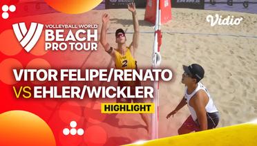 Highlights |  Vitor Felipe/Renato (BRA) vs Nicolai/Cottafava (ITA) | Beach Pro Tour Elite 16 Doha, Qatar 2023