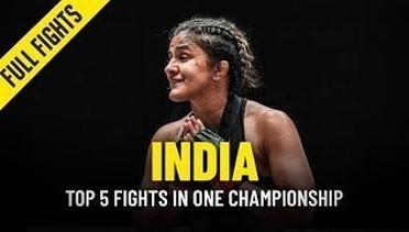 Top 5 Indian Athlete Fights In ONE Championship