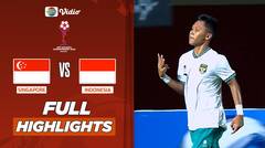 Full Highlights - Singapore VS Indonesia | Piala AFF U-16 2022