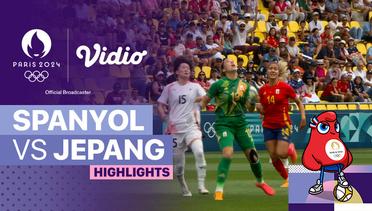 Spanyol vs Jepang - Sepak Bola Putri - Highlights | Olympic Games Paris 2024