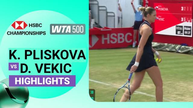 Quarter Finals: Karolina Pliskova vs Donna Vekic - Highlight | WTA 500: The HSBC Championships 2026
