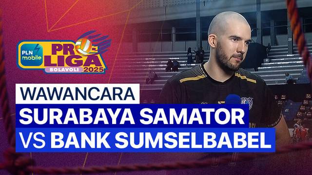 Wawancara Pasca Pertandingan | Final Four Putra: Surabaya Samator vs Palembang Bank SumselBabel | PLN Mobile Proliga 2025
