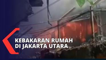 Diduga Korsleting Listrik, 3 Rumah di Pademangan Jakarta Utara Terbakar!
