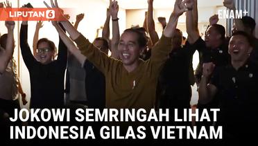 Hasil Laga Timnas Indonesia VS Vietnam Disambut Meriah Presiden Jokowi