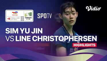 Sim Yu Jin (KOR) vs Line Christophersen (DEN) - Highlights | Uber Cup Chengdu 2024 - Women's Singles