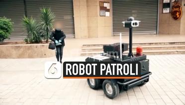Masa Lockdown, Robot Polisi Tunisia Patroli di Pusat Kota