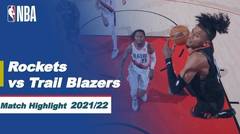 Match Highlight | Houston Rockets vs Portland Trail Blazers | NBA Regular Season 2021/22