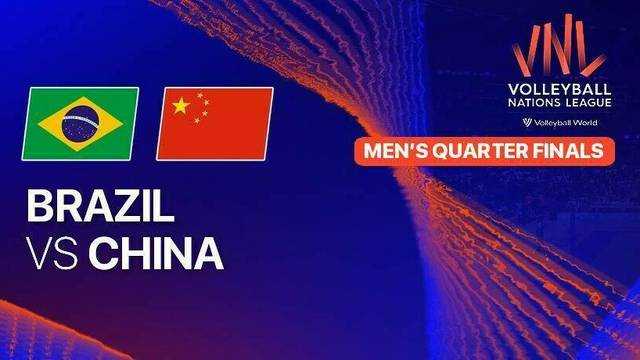 Men: Brazil vs China - Full Match | Volleyball Nations League 2025