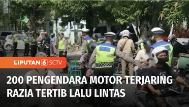 Razia Tertib Lalu Lintas Kembali Dilakukan, 200 Pemotor di Kulon Progo Sidang di Tempat | Liputan 6