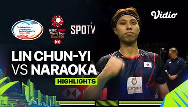 Lin Chun-Yi (TPE) vs  Kodai Naraoka (JPN) - Highlights | Sathio Group Australian Open 2024 - Men's Single