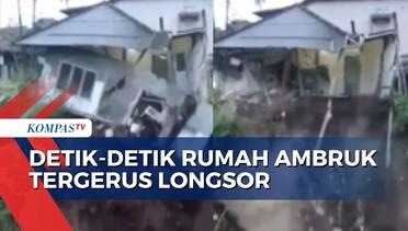 Intensitas Hujan di Sukabumi Tinggi, 8 Rumah di Pinggiran Sungai Tergerus Longsor!