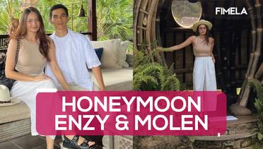 Enzy Storia dan Molen Kasetra Nikmati Honeymoon di Bali