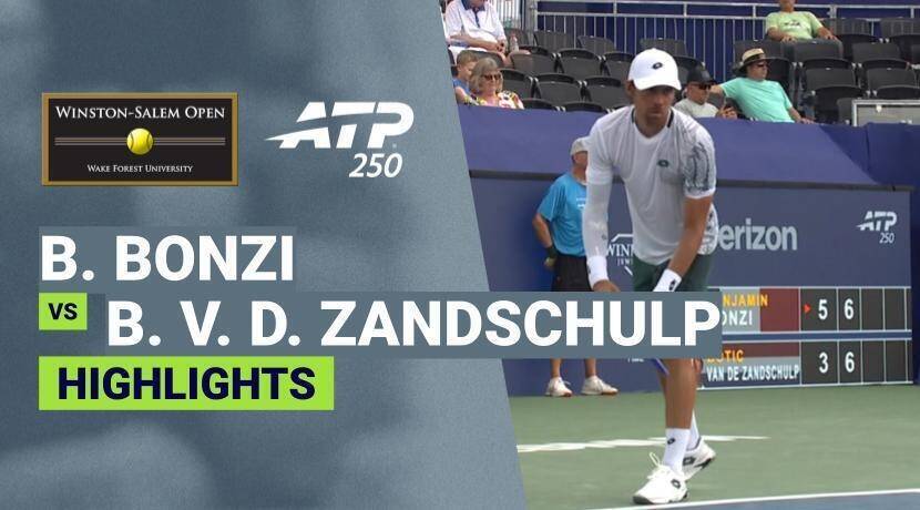 Benjamin Bonzi vs Botic van de Zandschulp - Quarterfinals | ATP 250: Winston-Salem Open 2026